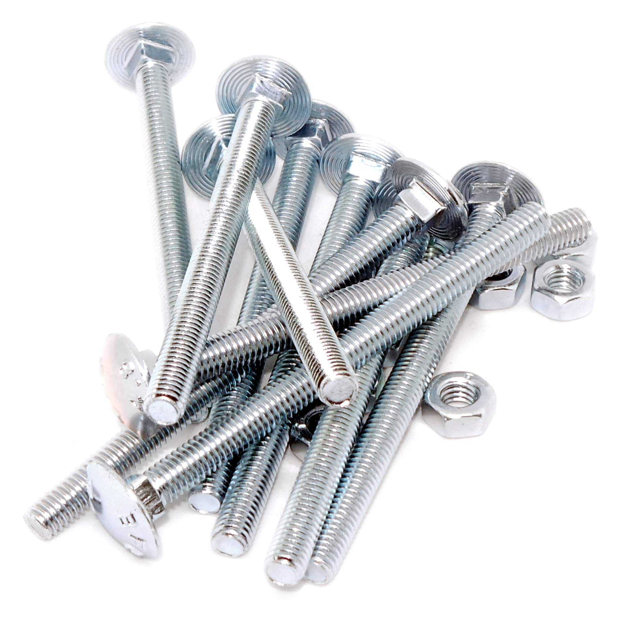 100 X Viti Quadrate M6 X 6Mm X 40Mm Con Dadi Esagonali - Foto 8