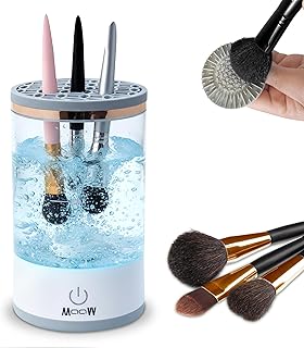 MAAW Limpiador eléctrico de brochas de maquil...