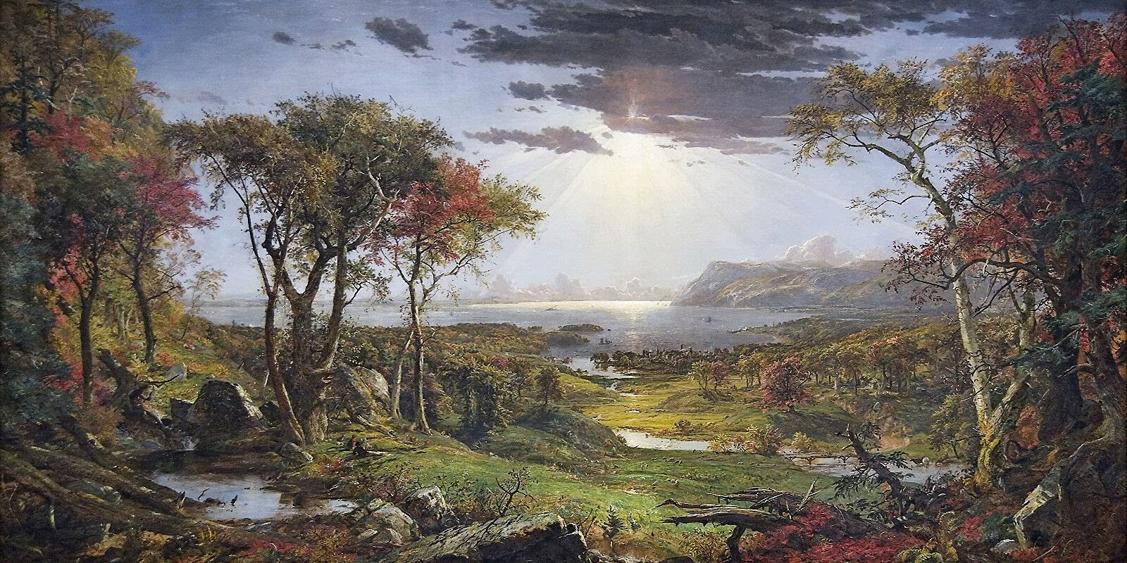 Amazon.com: Autumn - On the Hudson River, 1860 Jasper Cropsey