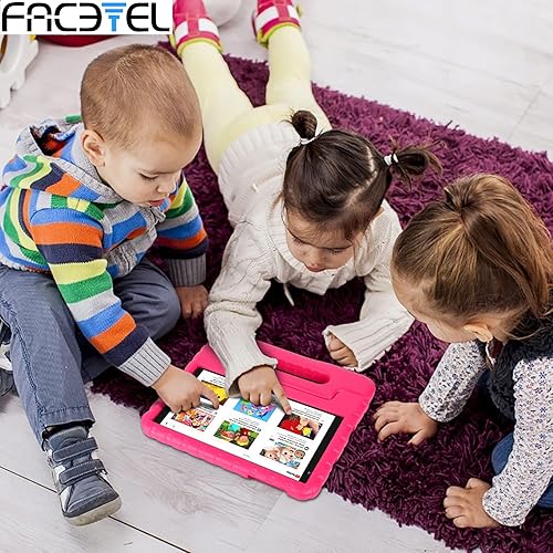Miniatura 7 de FACETEL Tableta para niños de 8 pulgadas Android 13 para niños, 7 GB de RAM, 64 GB ROM TF 512 GB, control parental, juego de rompecabezas, Bluetooth
