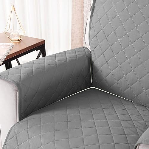 Vista 108 de Chun YI. - Funda reversible para sofá, funda para sillón, fácil de instalar, lavable, cubiertas para sala de estar. Negro