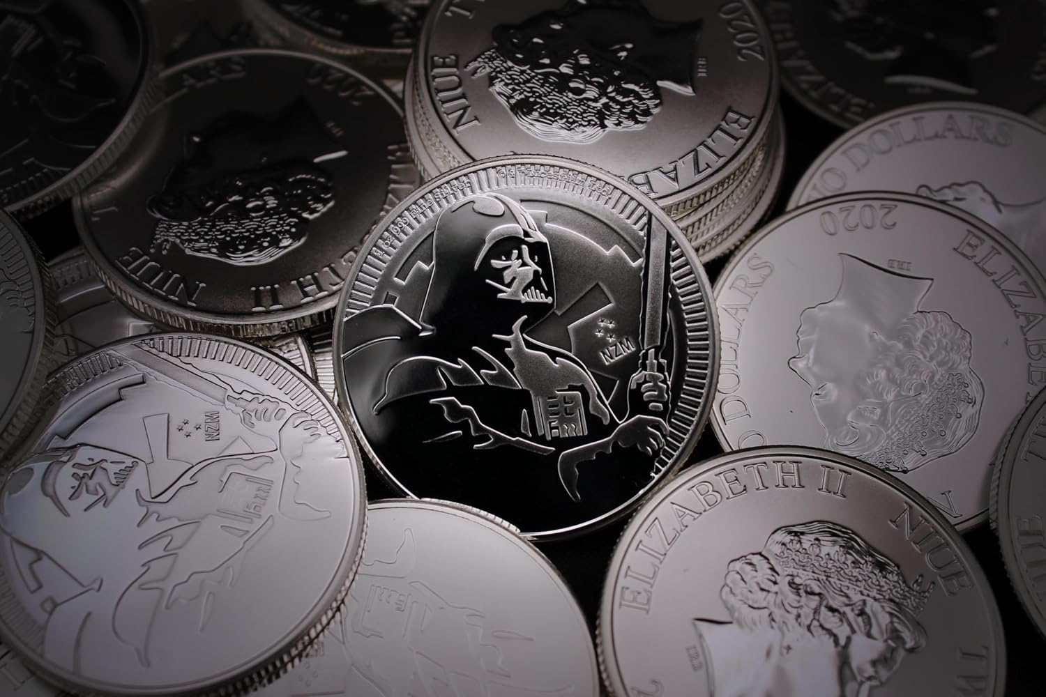 2020-1 oz Silver Star Wars Darth Vader Coin Brilliant Uncirculated with Certificate of Authenticity $2 Seller BU