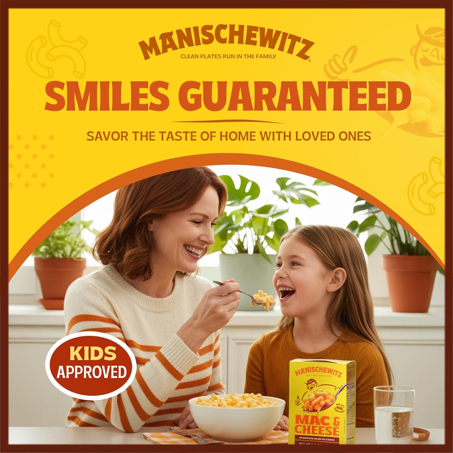 Manischewitz Kosher Mac & Cheese, 5.5oz (12 Pack) Made with Real Cheddar Cheese, No Artificial Colors of Flavors, Certified Kosher