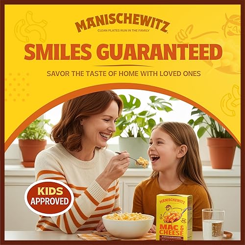 Miniatura 4 de Manischewitz Kosher Mac & Cheese, 5.5 onzas (paquete de 12) Hecho con queso cheddar real, sin colores artificiales de sabores, certificado Kosher