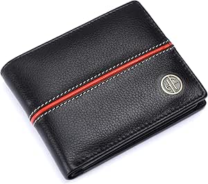Hammonds Men's RFID Protected Leather Wallet - 9 Card Slots, Coin Pocket, Hidden Compartments - View #5