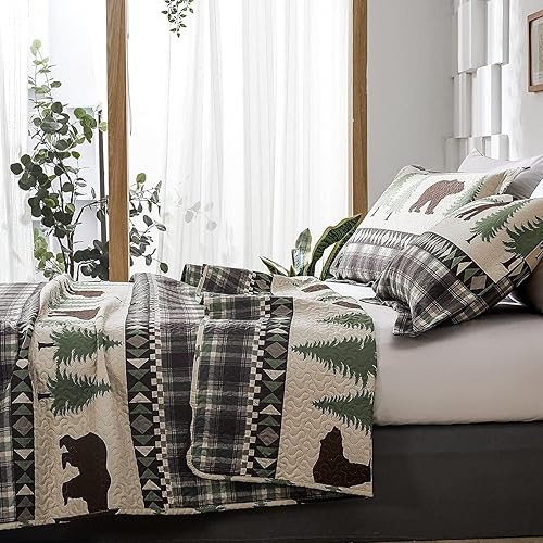 Miniatura 5 de Jessy Home Juego de cama de alce de 3 piezas