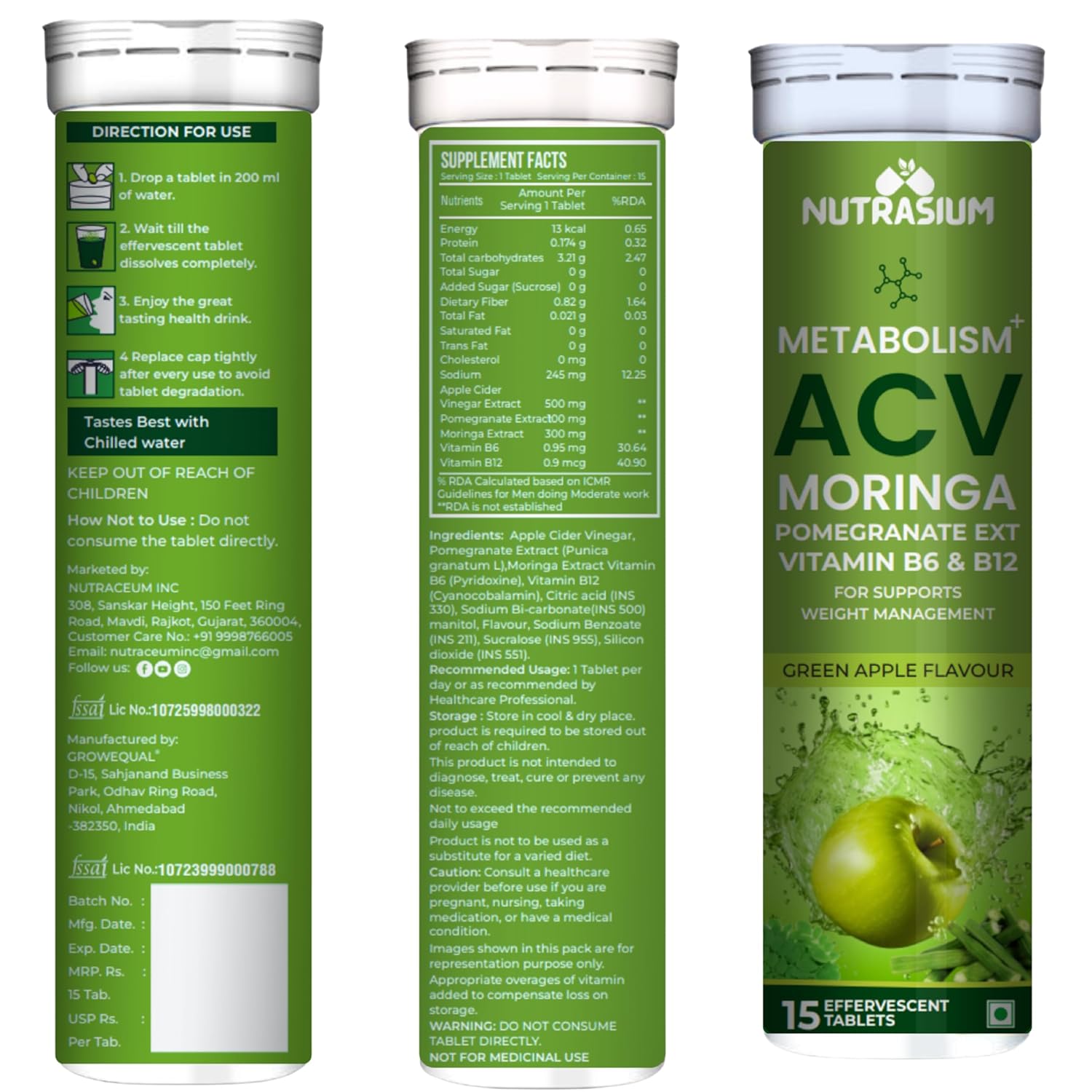 Nutrasium Acv Moringa Metabolism Plus | For Supports Weight ... 5 Nutrasium Acv Moringa Metabolism Plus | For Supports Weight ...
