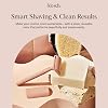 Kitsch Double Blade Safety Razor for Men and Women Long Metal Handle and Stainless Steel Single Blade Razor with 5 Replacement Blades for Double Blades Terracotta