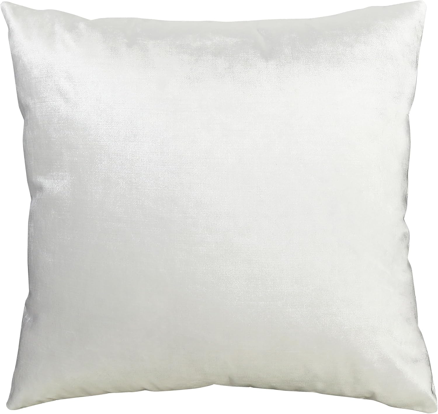 Riverbrook Home Zippered Cushion Cover Pillow with Removable Feather Filler, Luxi Silver - Grey, 20 x 20-Inch