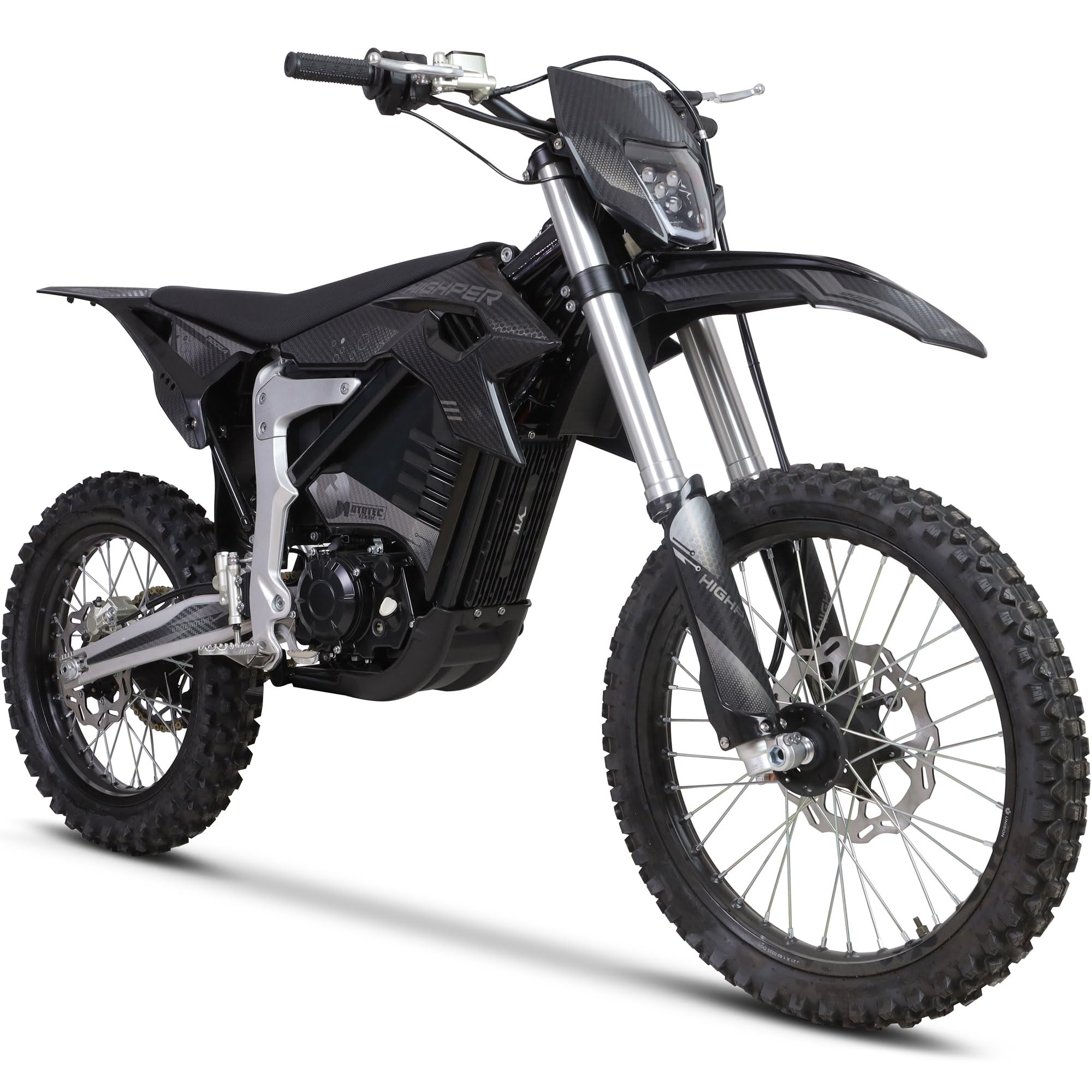 Venom 72v 12000w Electric Dirt Bike Black | 72v, 12000w