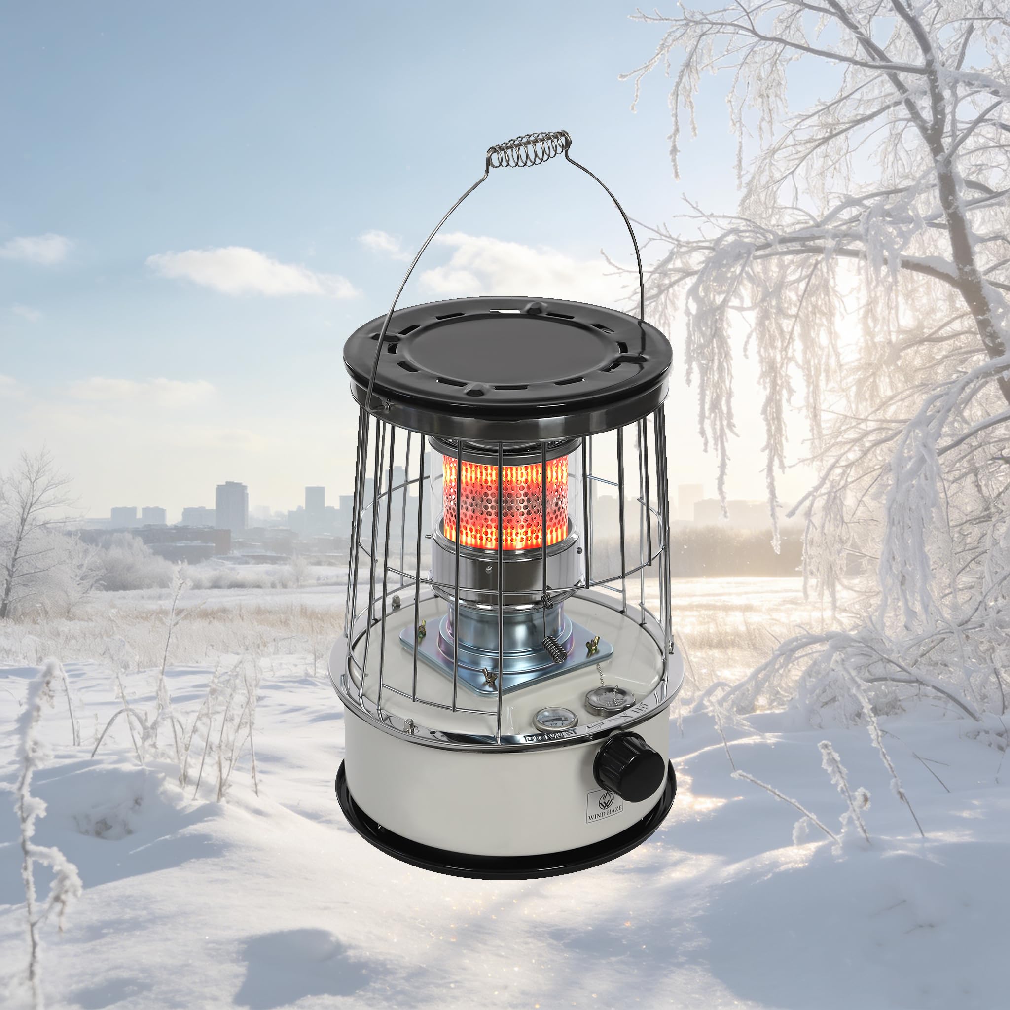 Fridgestea Portable Kerosene Heater, 10000 BTU, 6L Kerosene Stove Heater Indoor for 3-5 People, Camping Heaters for Indoor Outdoor Patio Hiking Fishing, Lasts 18 Hours