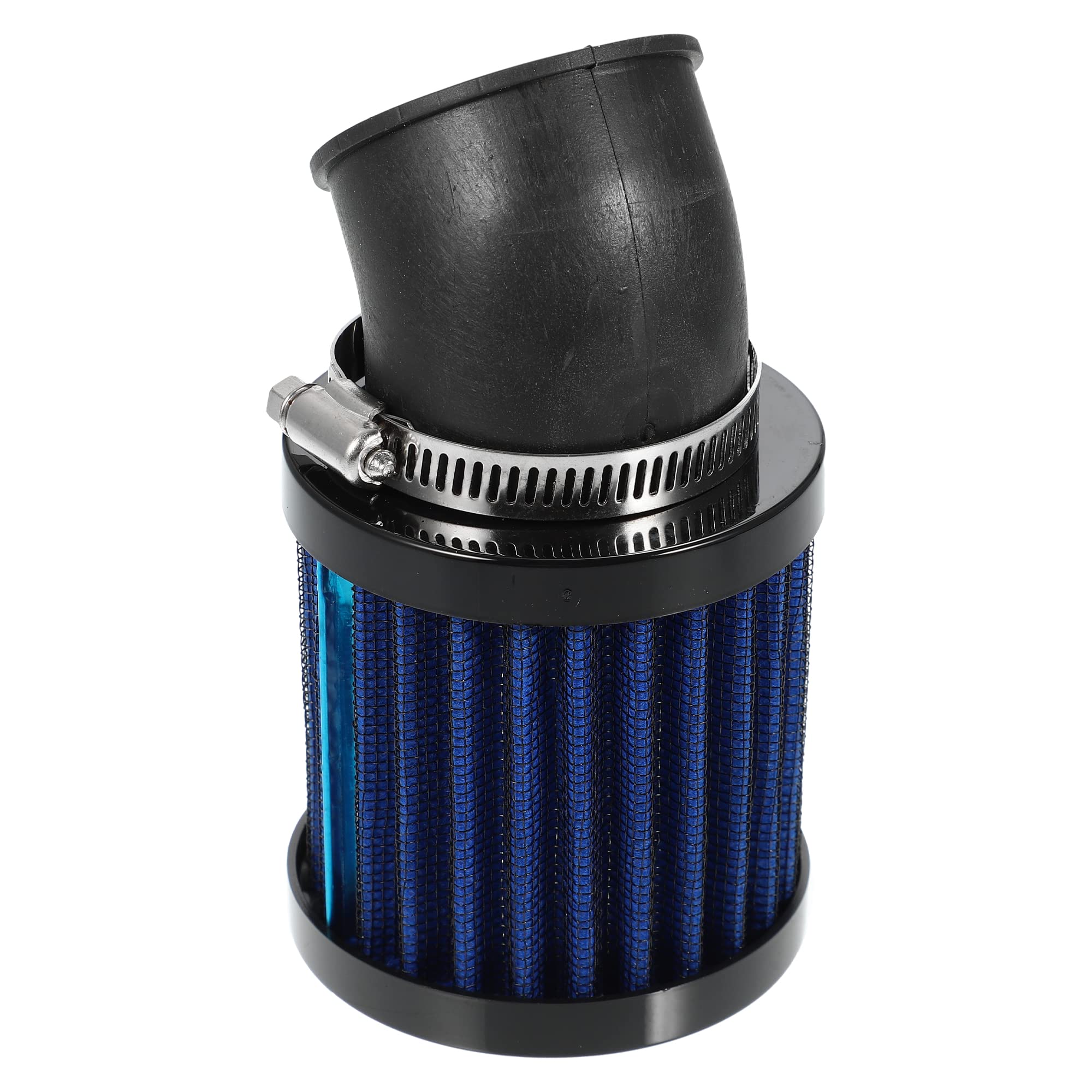 A ABSOPRO Moto Filtro Aria Universale Blu Nero 1 Pezzo Per Moto ATV | Materiale: Metallo, Plastica, Gomma. Diametro Foro: 28-48mm. Filtra Polvere E Sabbia. Per Honda, Per Yamaha, Per Suzuki.