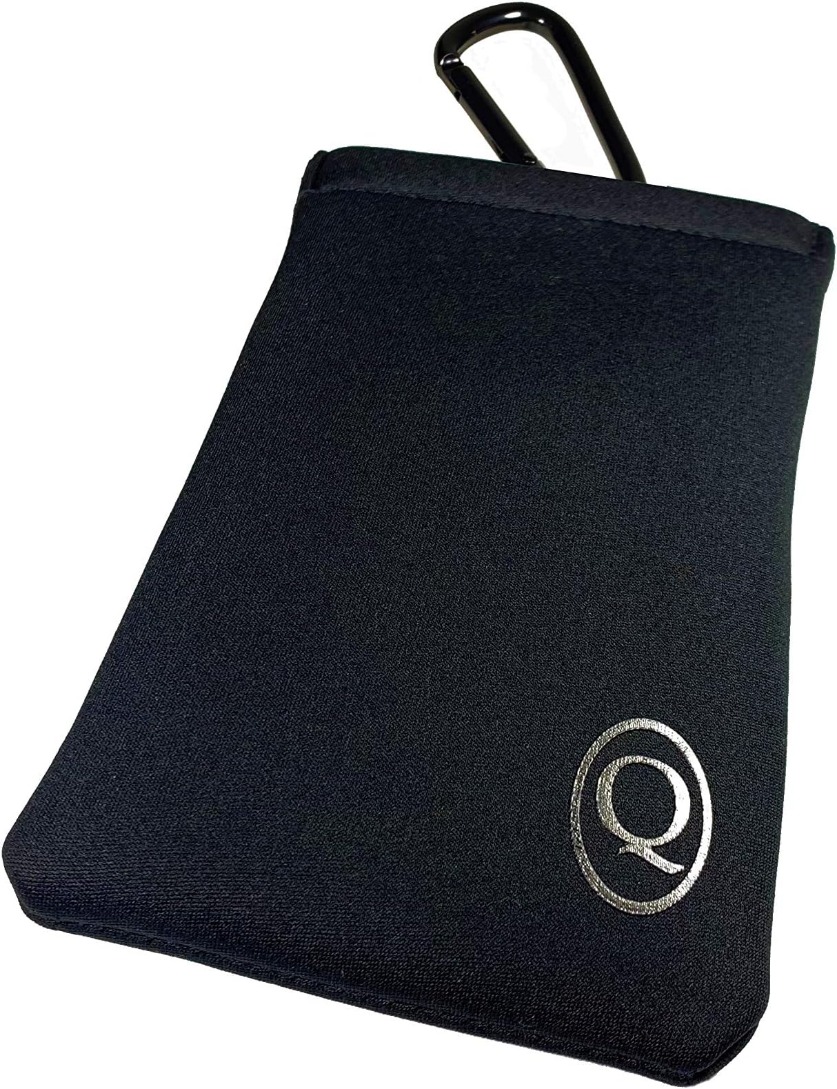 Neoprene Self Closing Sunglasses Pouch Case Fits iphone Squeeze Top Soft Case Carabiner Belt