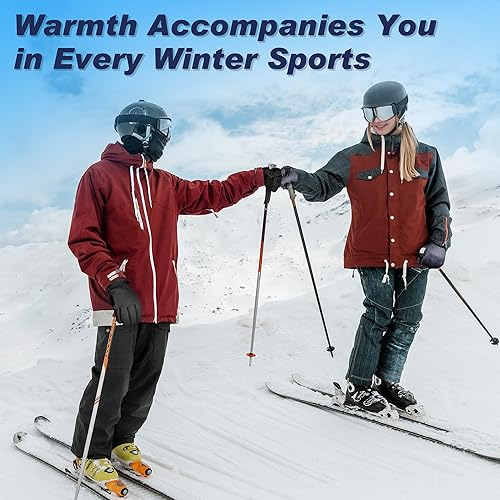 Miniatura 9 de Sukeen Guantes de invierno resistentes al viento para clima frío, suaves y cálidos para pantalla táctil, antideslizantes, guantes de invierno para