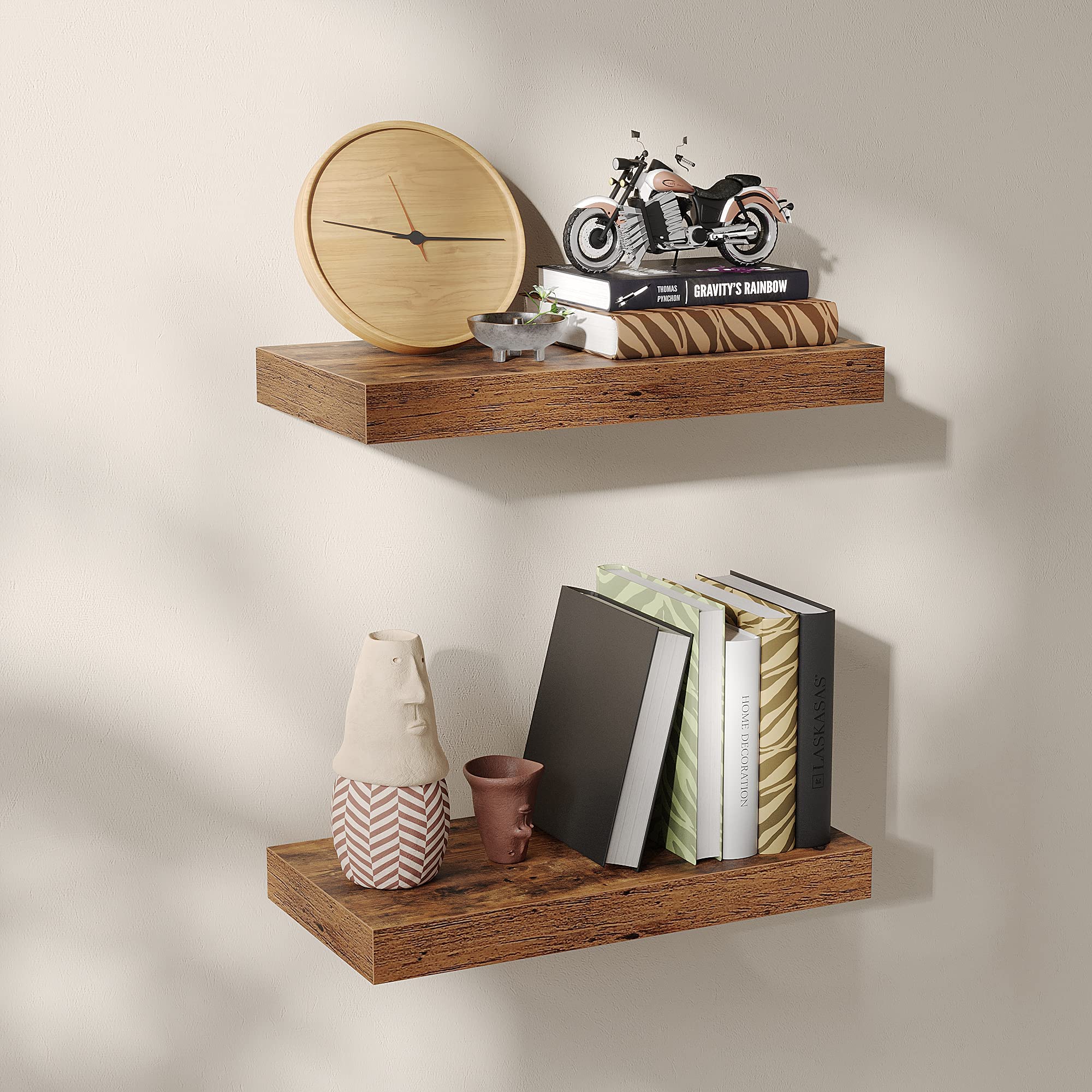 VASAGLE Floating Shelf, Wall Shelf for Photos, Decorations, in Living