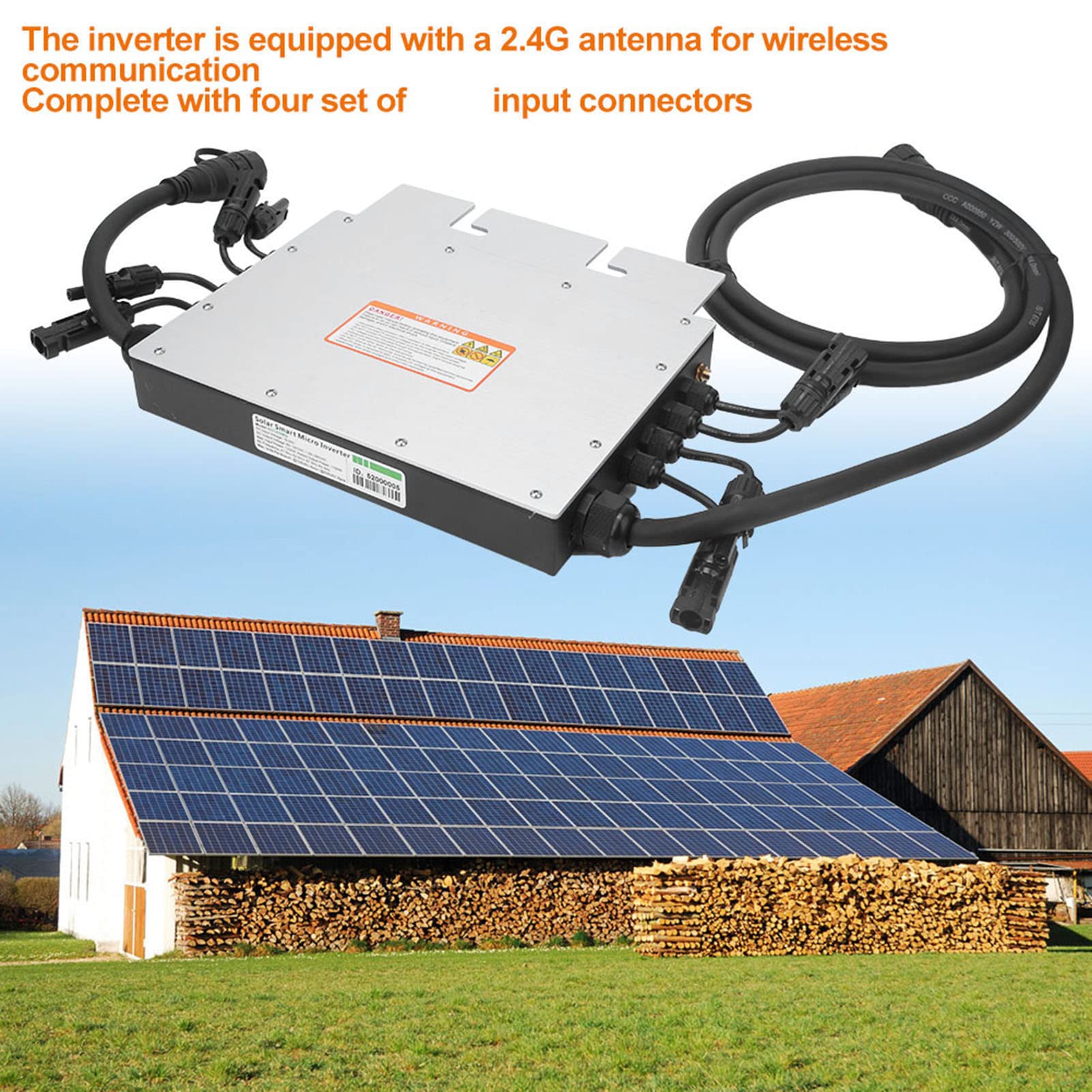 Oumefar Mikroinwerter Solarny o Mocy 1200 W i Wodoodporności IP65