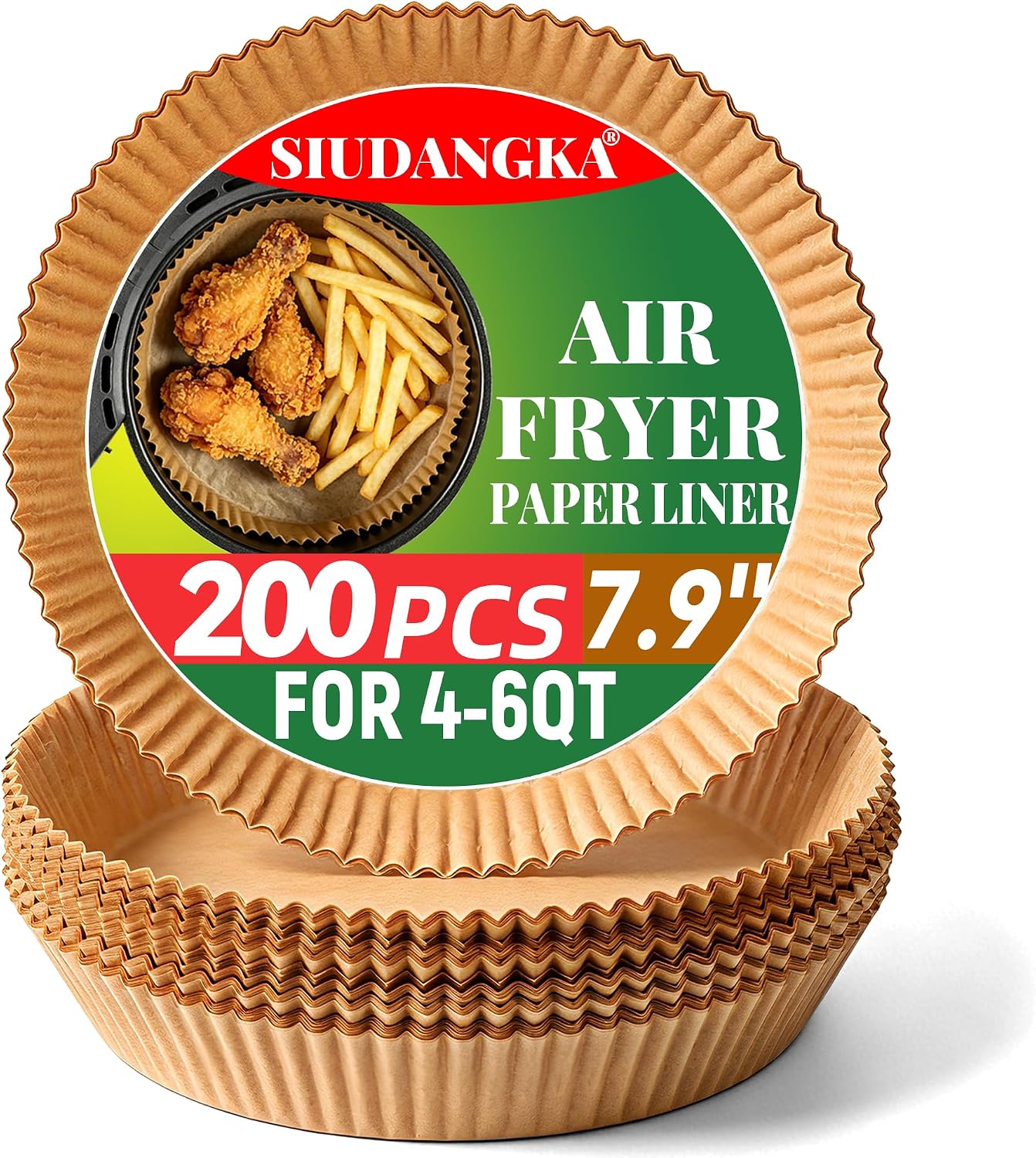 125Pcs Air Fryer Liners Disposable Parchment Paper for Ninja Air Fryer
