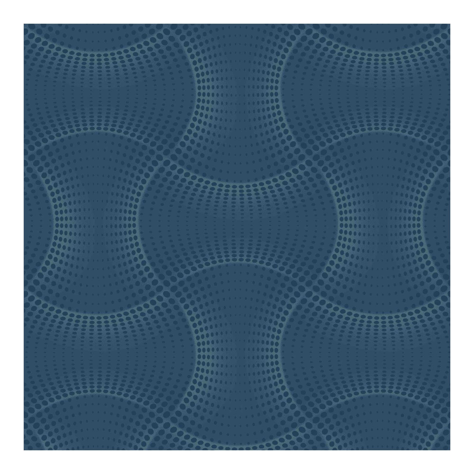 Superfresco Easy Blue Calipso Geometric Textured Wallpaper - Paste The Wall - Wallpaper - Geometric Curved Design - Cover For Small Cracks - Feature Or 4 Wall Design