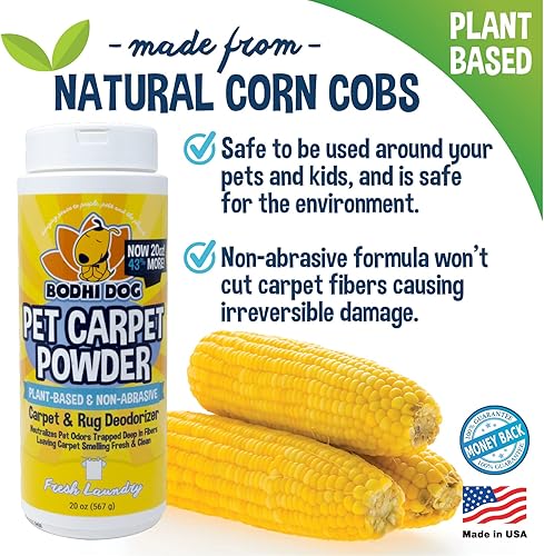 Miniatura 10 de Bodhi Dog Polvo natural para alfombras de perro  Eliminador de olores de mascotas secas  Elimina eficazmente los olores de orina  Polvo de