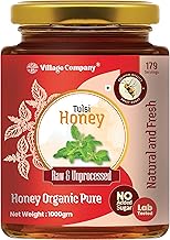 Village Company Organic Tulsi Honey (1000 gm Premium Glass Jar)