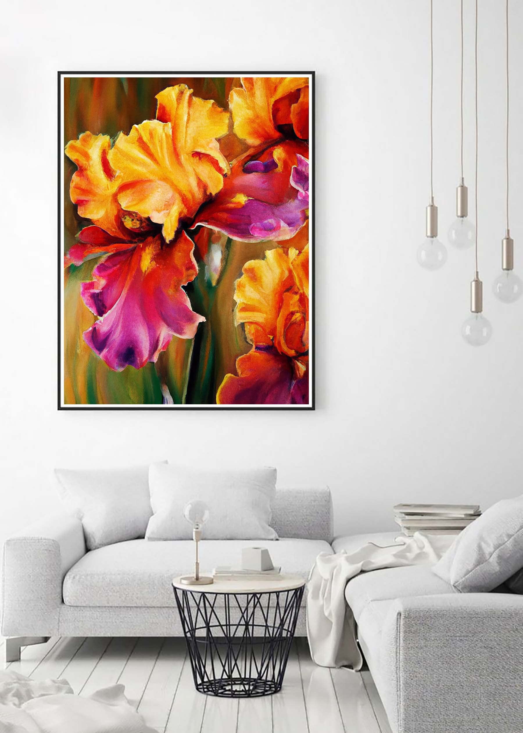 Zariocy 5D Diamond Painting Fiore Rosa: Kit 30x40 Cm Con Tela, Strass E Strumenti