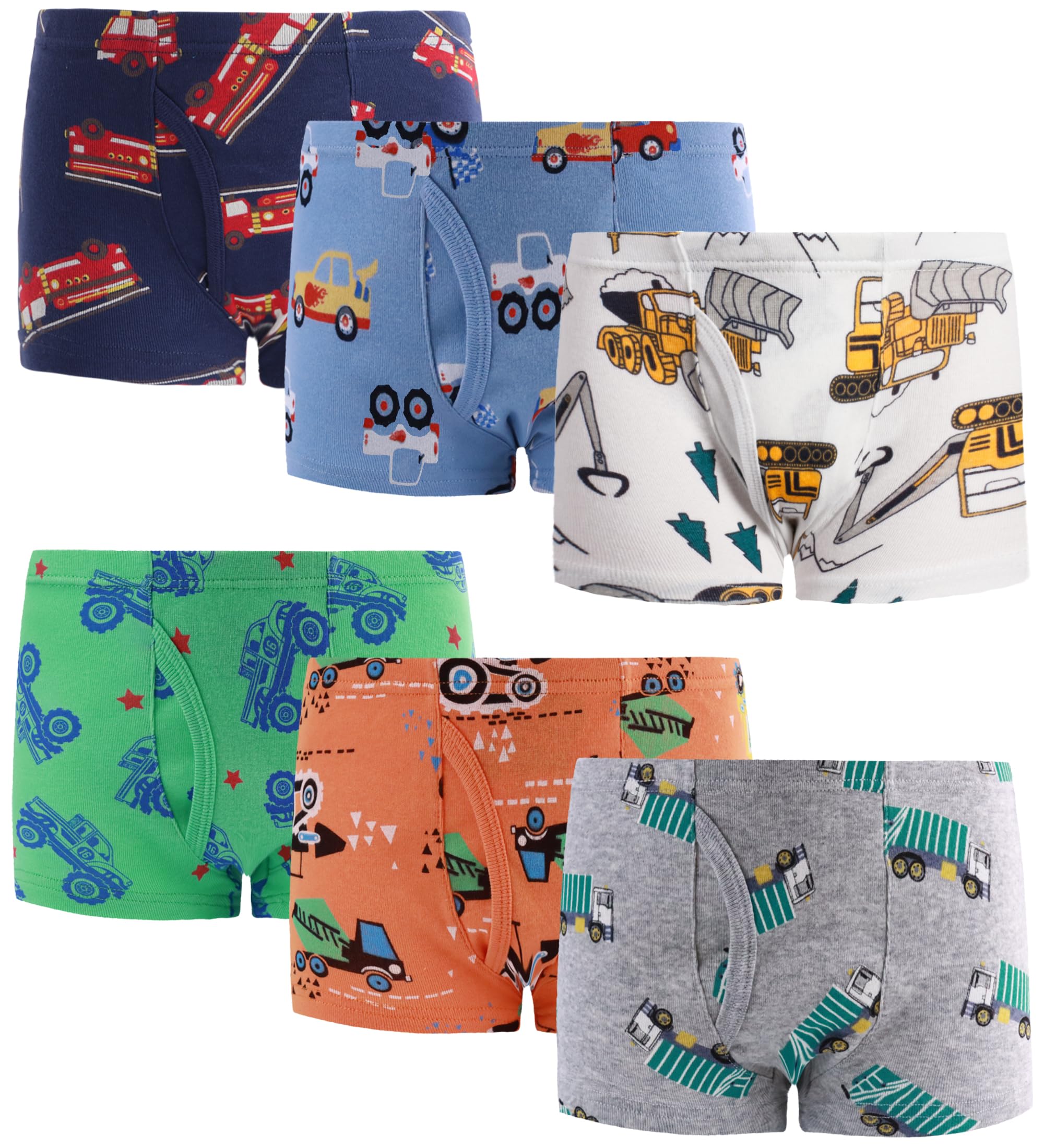 Finihen Boys Boxer Underwear Cotton Briefs Kids Toddler Boys Dinosaur Truck Panties