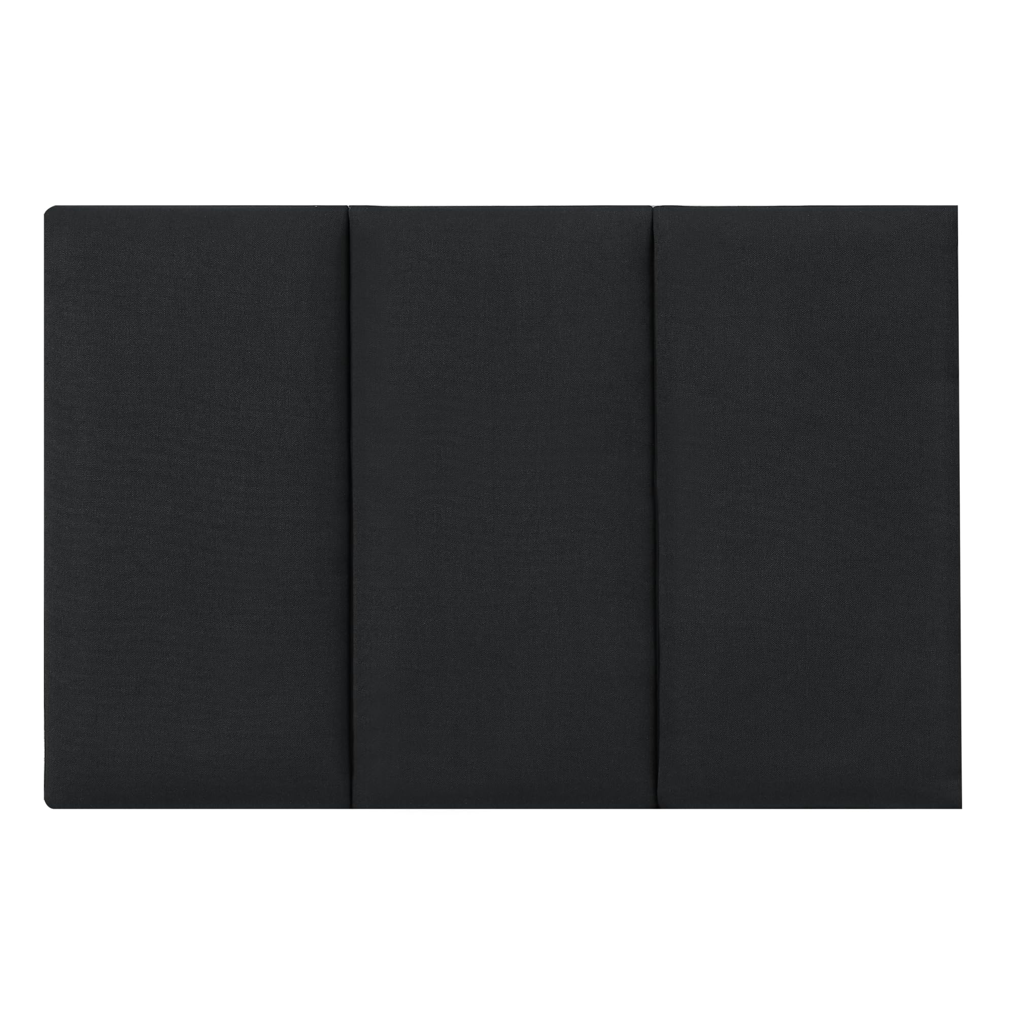 [neu.haus] Set di 3 Pannelli Murali Imbottiti Pannelli Decorativi Acustici per Parete 3 Pezzi da 60x30 cm Rivestiti in Tessuto - Nero