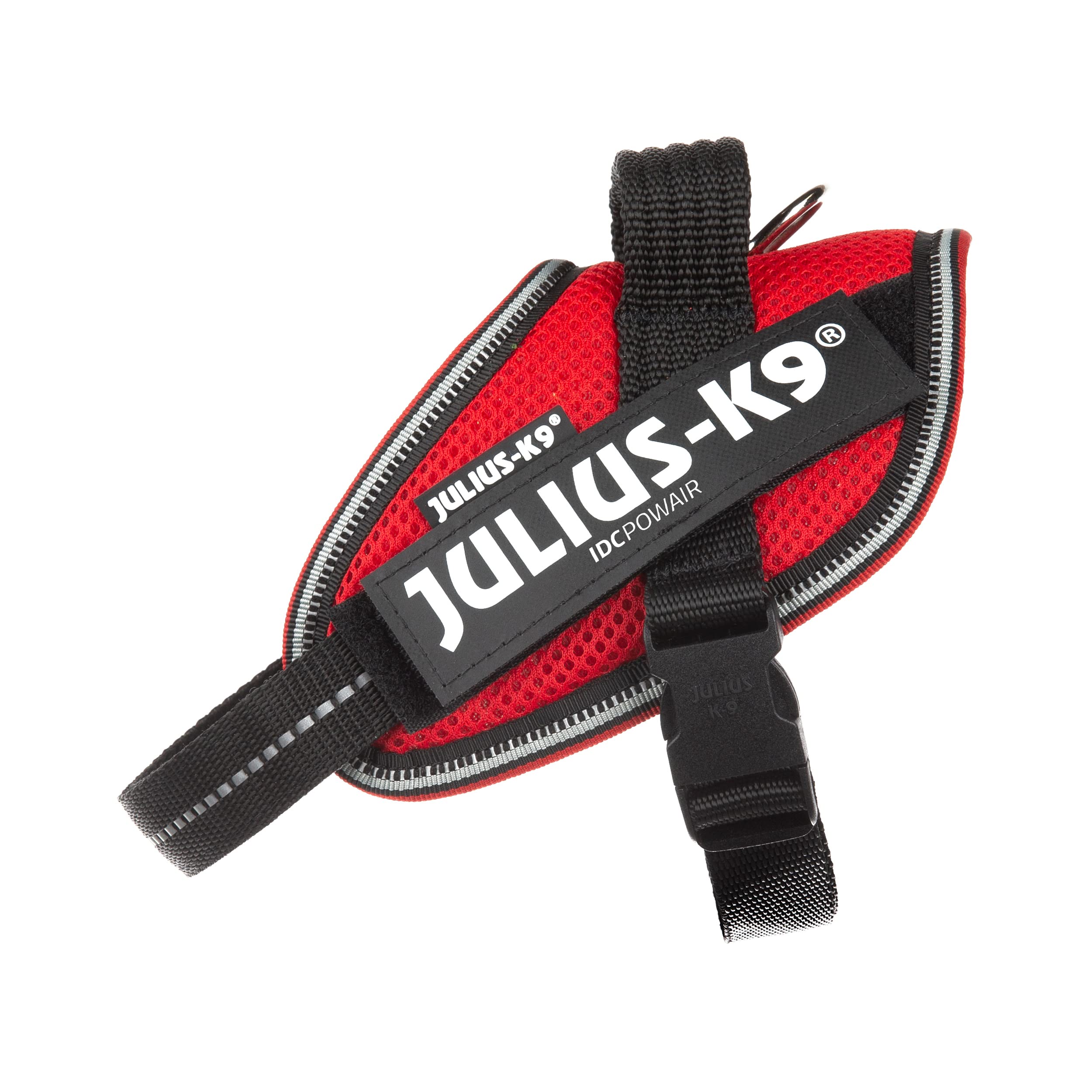 IDC Powair Bundle - IDC Powair Harness, Size: XS/Mini-Mini, Red + IDC Powair Leash, Size: 1,2 m with Handle and Small Carabiner, Red - Image 2