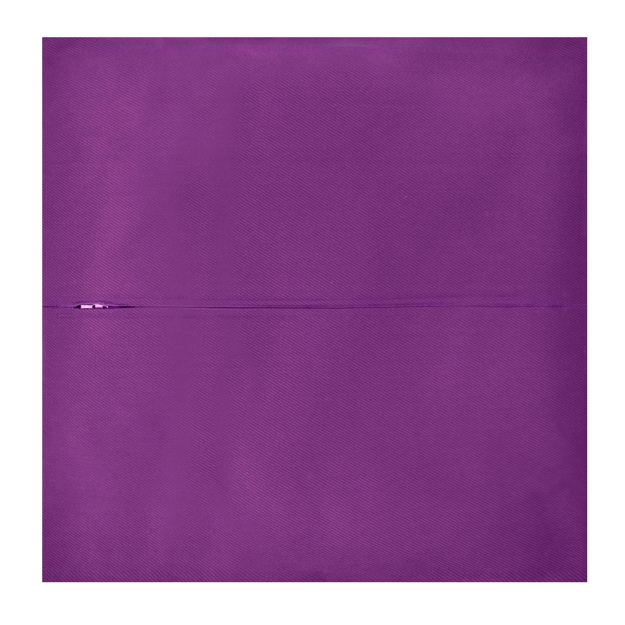 HappySnapGifts Cushion Back with Zip - (40cm Square) (Cotton Fabric - Purple)
