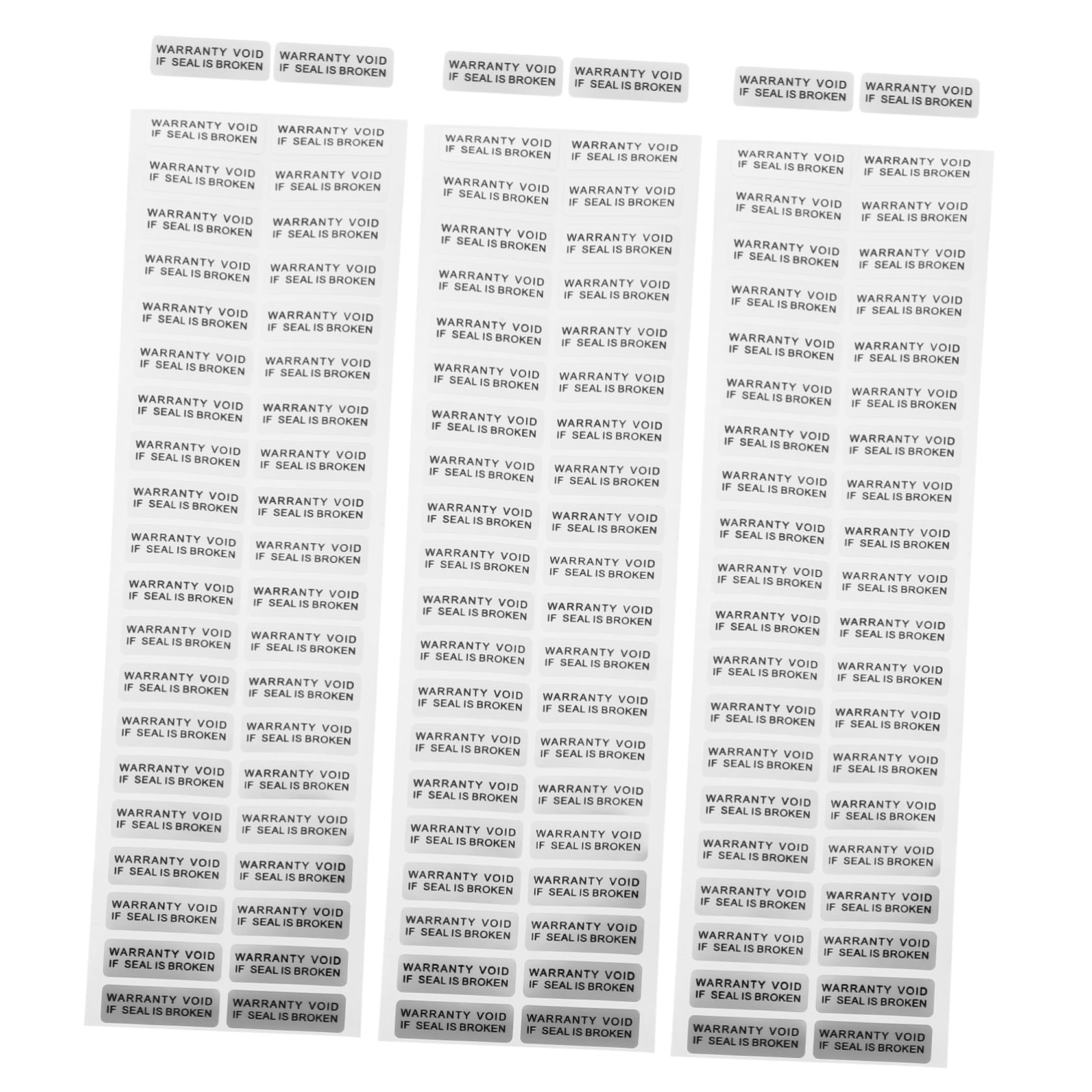 DOITOOL 4 Set Etichette Adesive Stickers Antifrode E Antimanomissione Etichette Pratiche E Resistente Facili Applicare Su Elettronica Abbigliamento 400 Pezzi*4