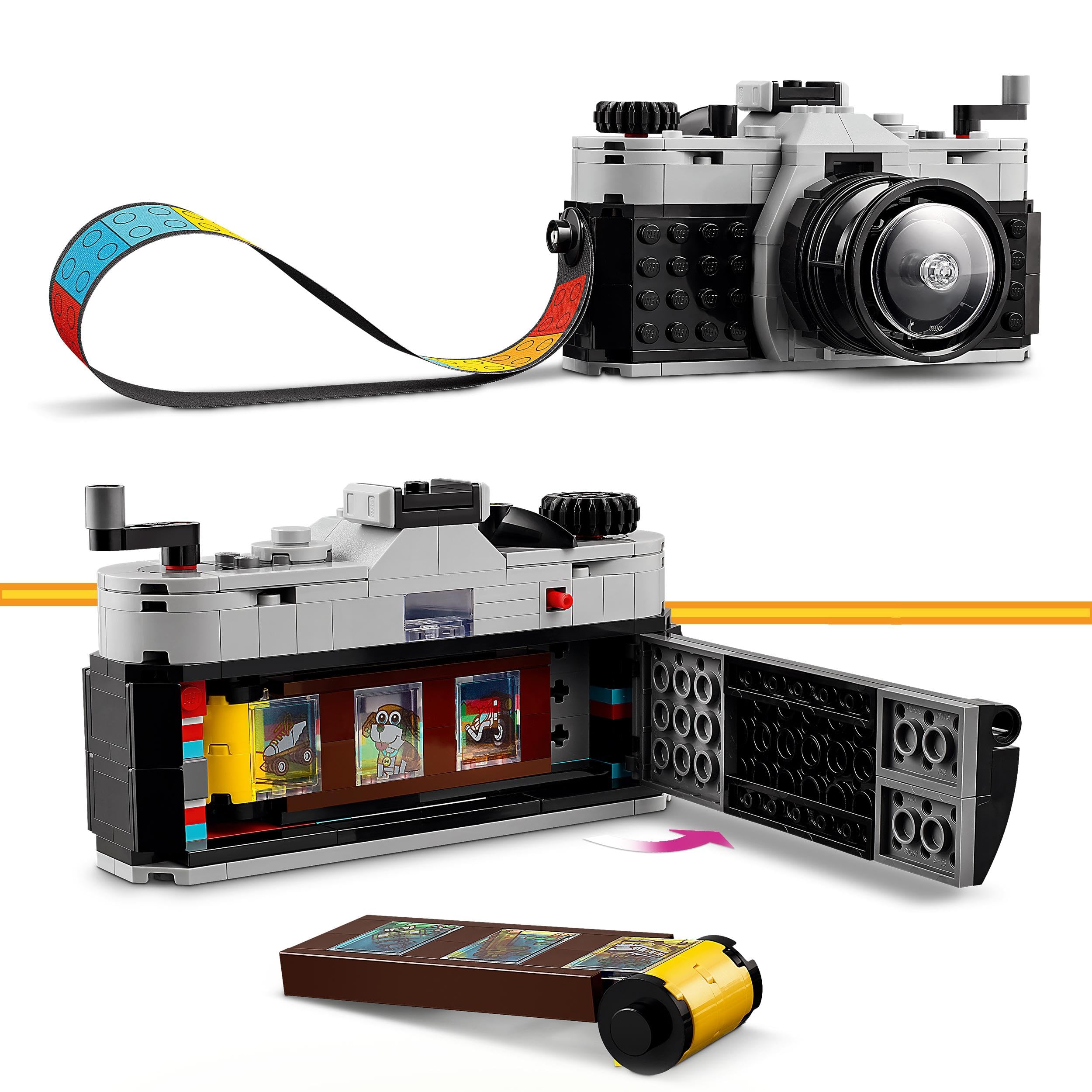 LEGO Lote Fotografía Incluye: Ideas Cámara Polaroid OneStep SX-70 (21345) Maqueta para Adultos y Creator 3 en 1 Cámara Retro (31147) de Juguete para Niños y Niñas de 8 Años o Más, Regalo Fotógrafos