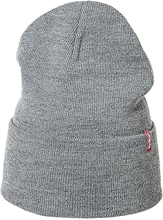 Levi's Men's Slouchy Red Tab Beanie Knitted Hat