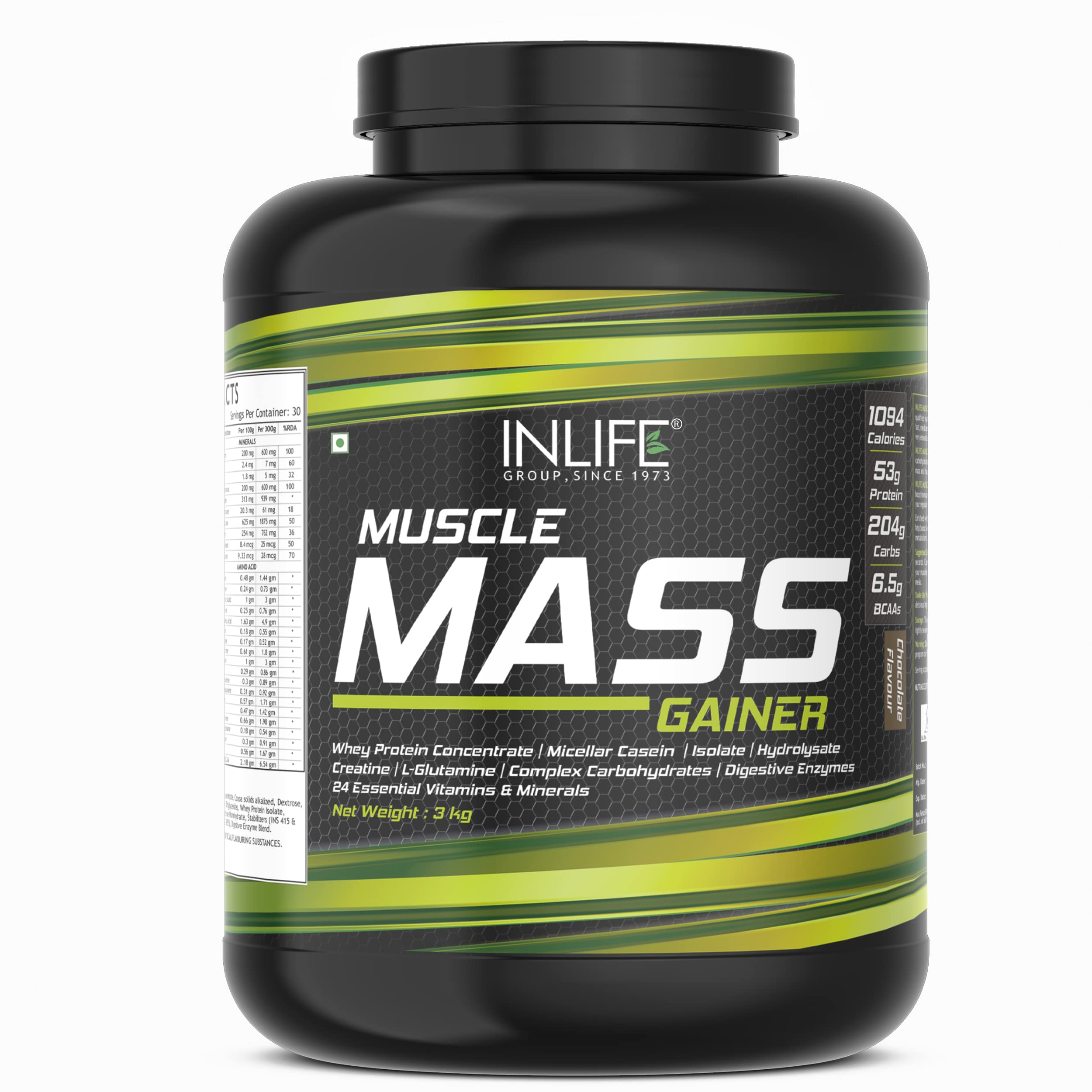INLIFE Muscle Mass Gainer With Whey Protein Powder Body Building Supplement (Chocolate 3 kg) (B07MP6TQYL) Amazon Price History, Amazon Price Tracker