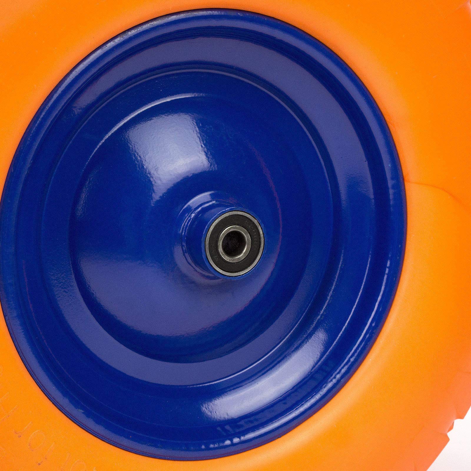2x Gummirad PU Rad 400 Schubkarrenrad Vollgummi 4.80/4.00-8 TK03-2