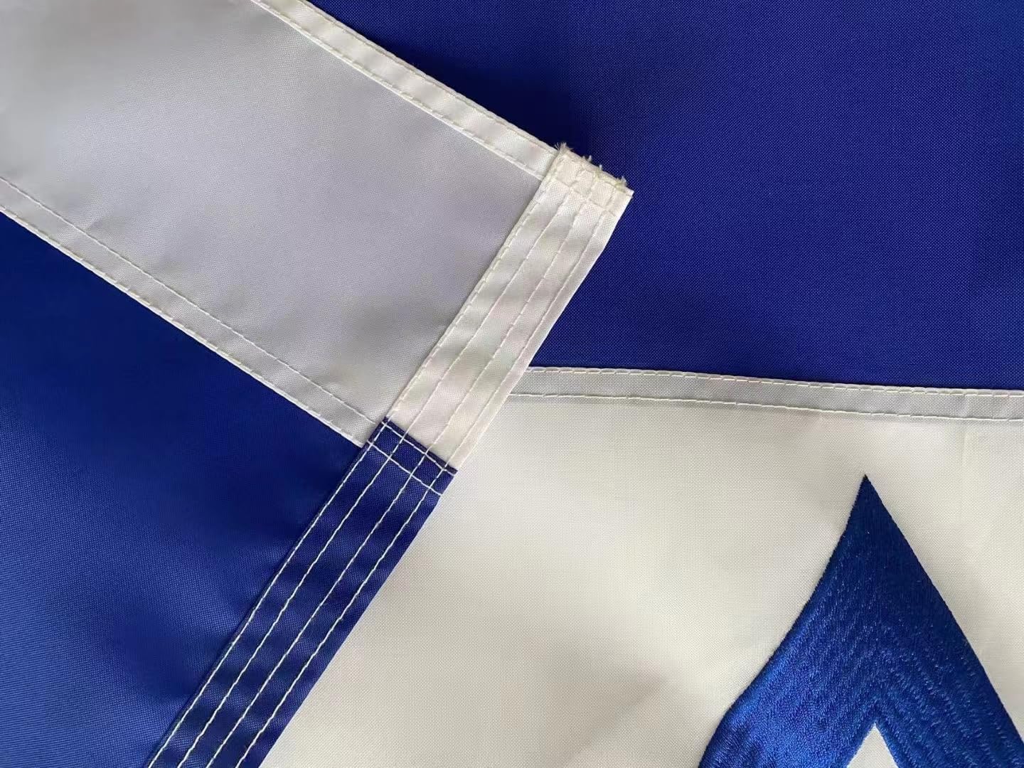 Embroidery Israel Flag 3x5 Israeli Flags Double Sided for Outdoors National Flag 3 Ply 200D Heavy Duty Polyester and Durable Canvas Header of Israel