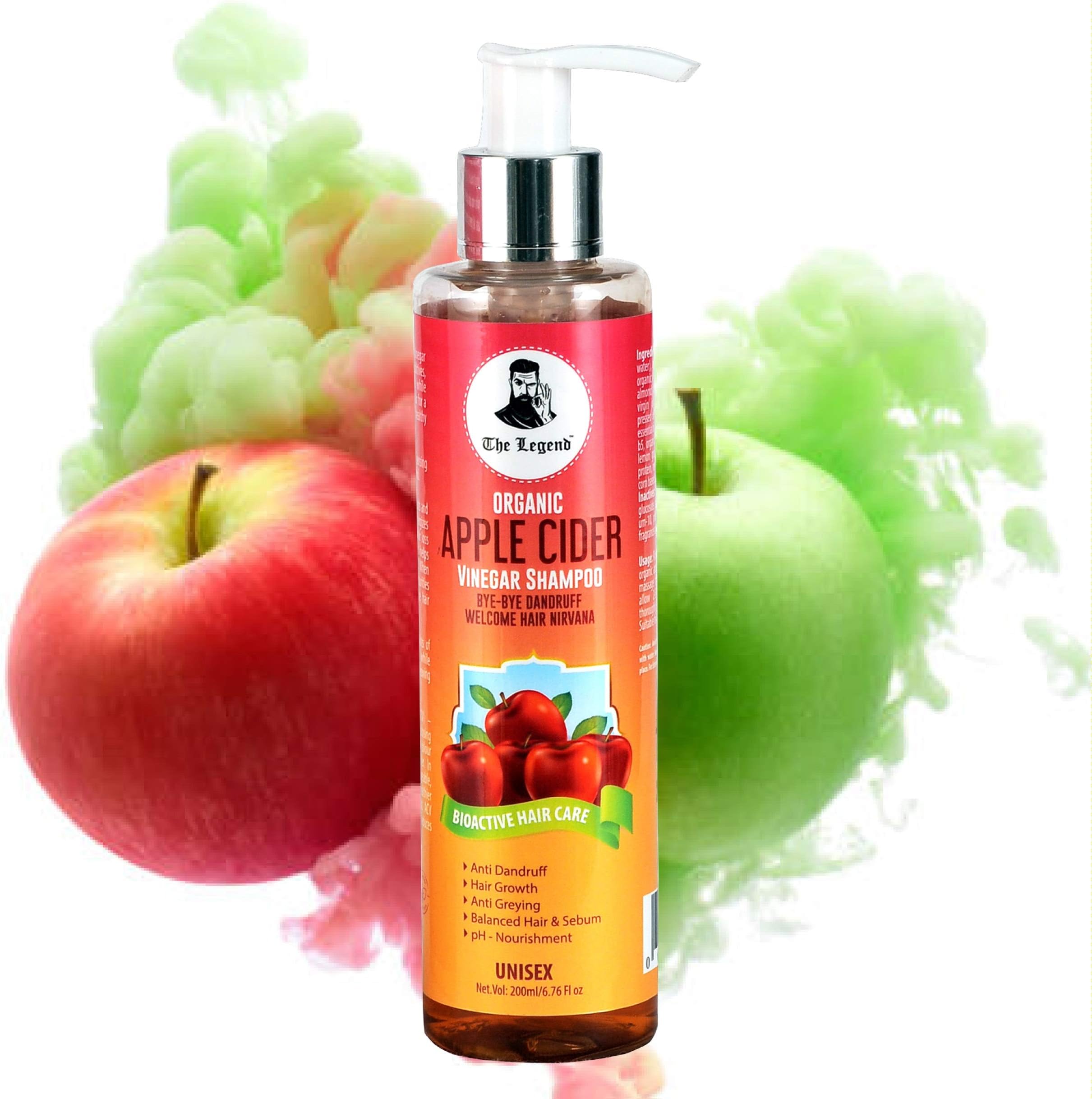 The Legend Organic Apple Cider Vinegar Shampoo, 200 Ml