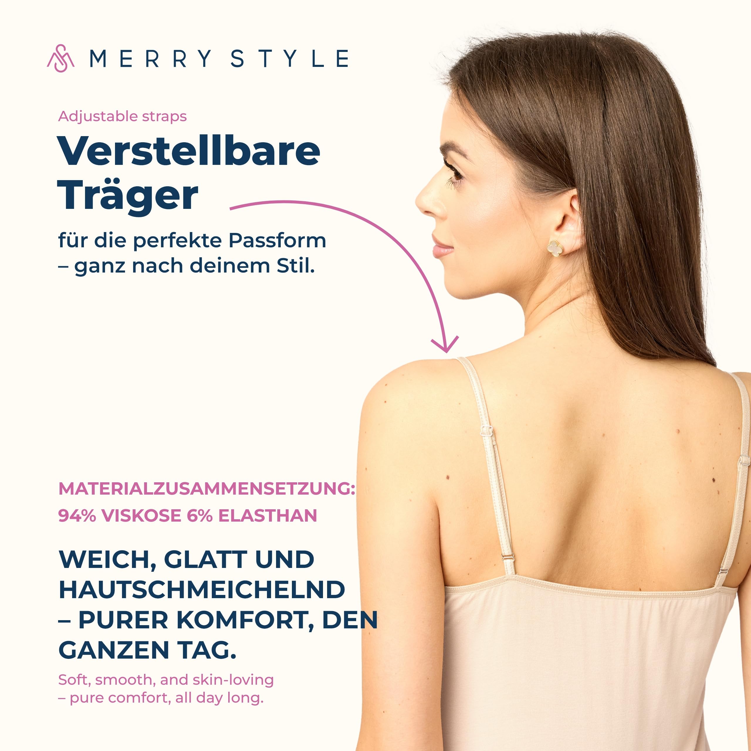 Merry Style Halka Damska na Regulowanych Ramiączkach MS10-203