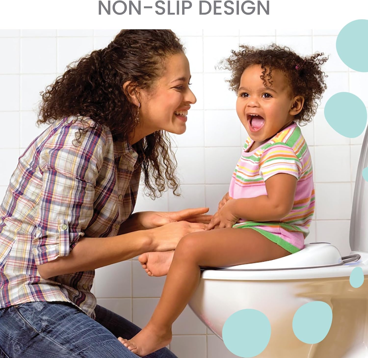 Lulyboo Toddler Potty Seat for Boys & Girls | Non-Slip, Splash Guard, Universal Fit, Includes Storage Hook & Potty Training Chart - Comfortable, Hygienic, Easy to Clean Potty Training Seat