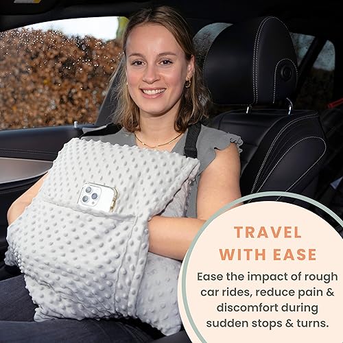 Miniatura 8 de MOYOAMA Almohada de histerectomía poscirugía para recuperación de histerectomía imprescindible - Almohada de cirugía para abdomen, almohada