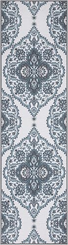 Miniatura 8 de Ottomanson Ottohome Collection - Alfombra antideslizante de goma con diseño moderno marroquí de 2 x 7 pies, 1 pies 10 pulgadas x 7 pies, color