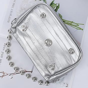 【EMIS】RHINESTONE HOBO BAG★25HS Rhinestone Purses for Women Chic Sparkly Evening Handbag