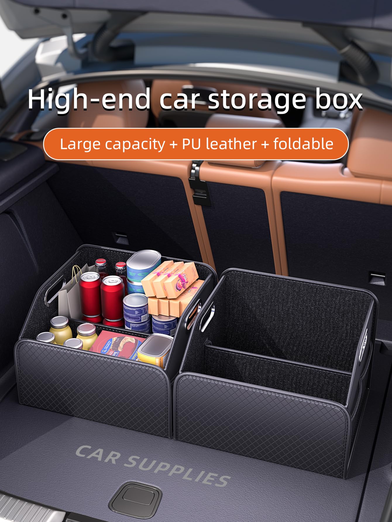 JOJOY LUX Organizer per bagagliaio auto con scomparti
