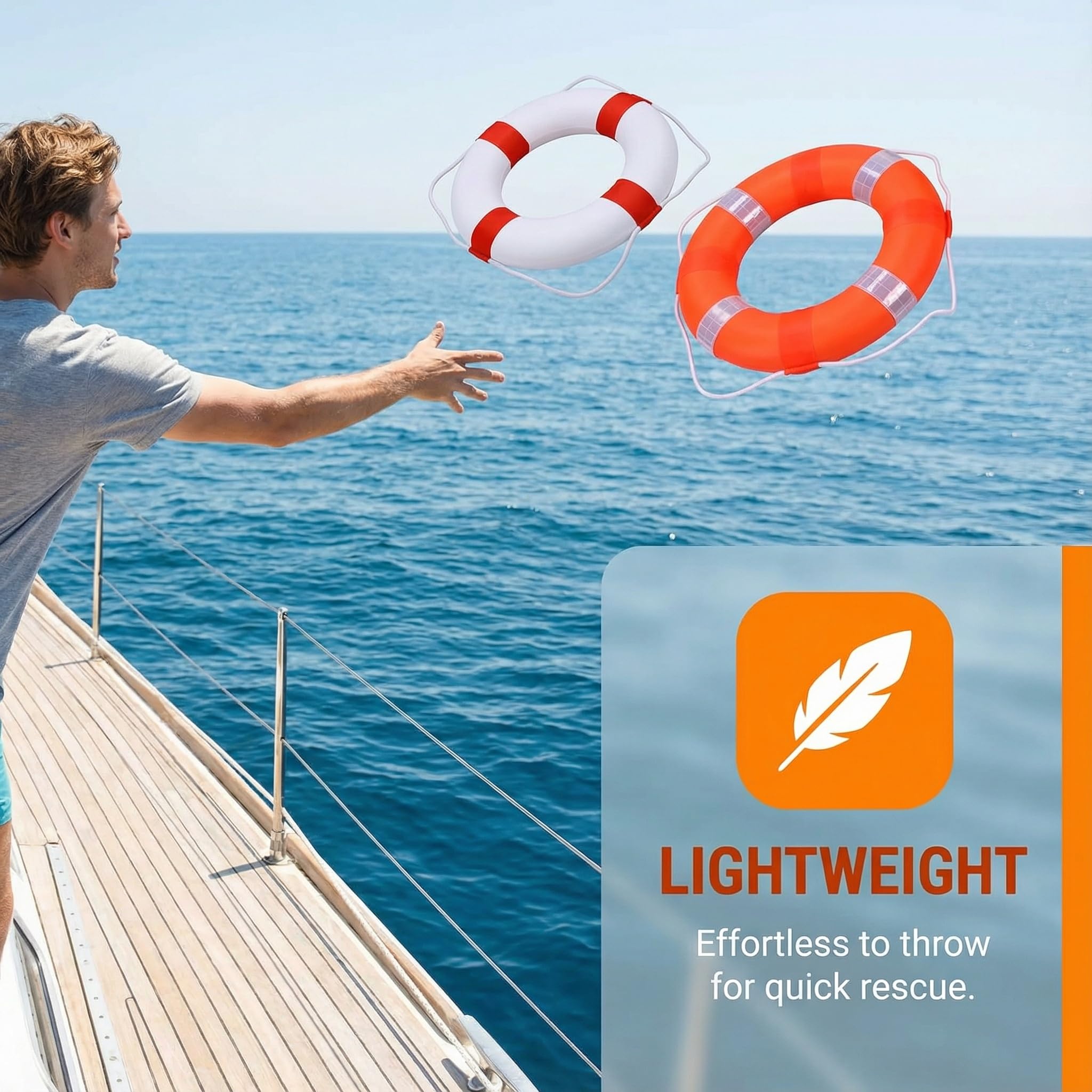 Throw Rings In Pool Snapklik.com : 20 Inch Pool Safety Life Preserver Throw Ring Buoy- Swim ...