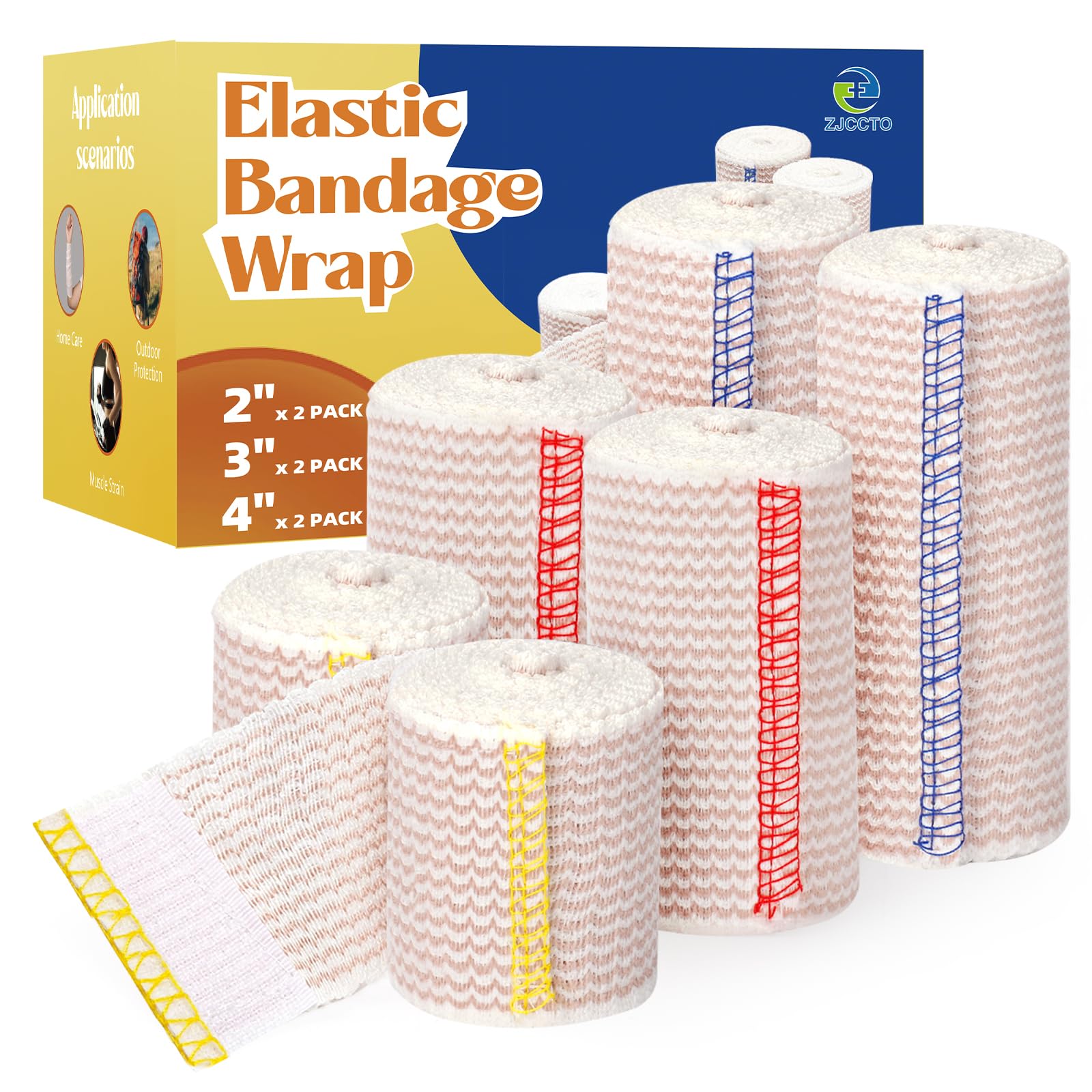 6" Elastic Bandage Wrap Compression Bandage for Waist Leg, 2 Pack — Amazon image 19