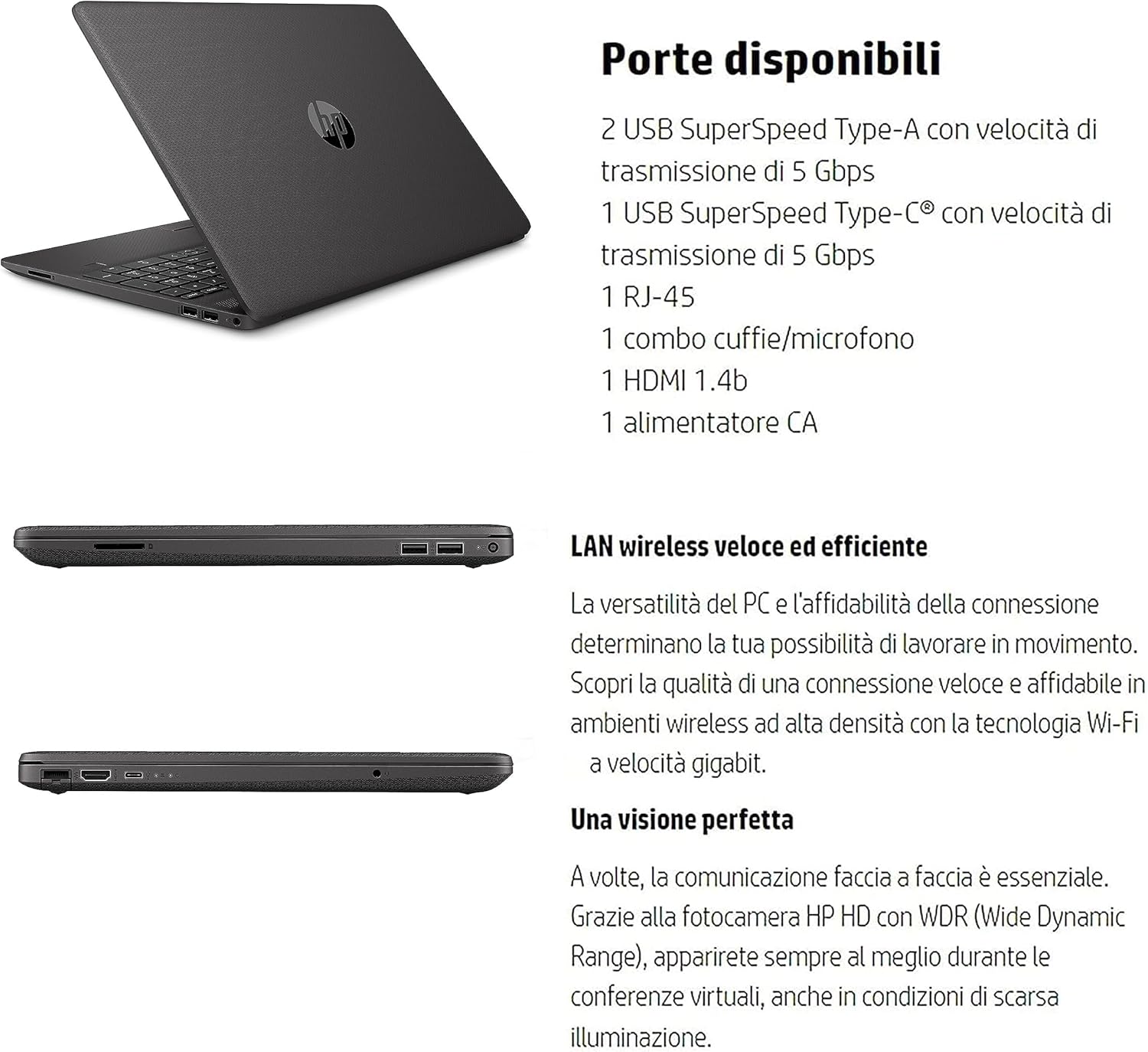 HP 250 G9, Pc portatile notebook, Display Full HD da 15,6, cpu Intel i3 di 12Th, ram da 16 Gb, SSHD 756 Gb, Windows 11 Pro, Suite Office completa, computer portatile, Layout Italiano, pronto alluso HP 250 G9, Pc portatile notebook, Display Full HD da 15,6, cpu Intel i3 di 12Th, ram da 16 Gb, SSHD 756 Gb, Windows 11 Pro, Suite Office completa, computer portatile, Layout Italiano, pronto alluso