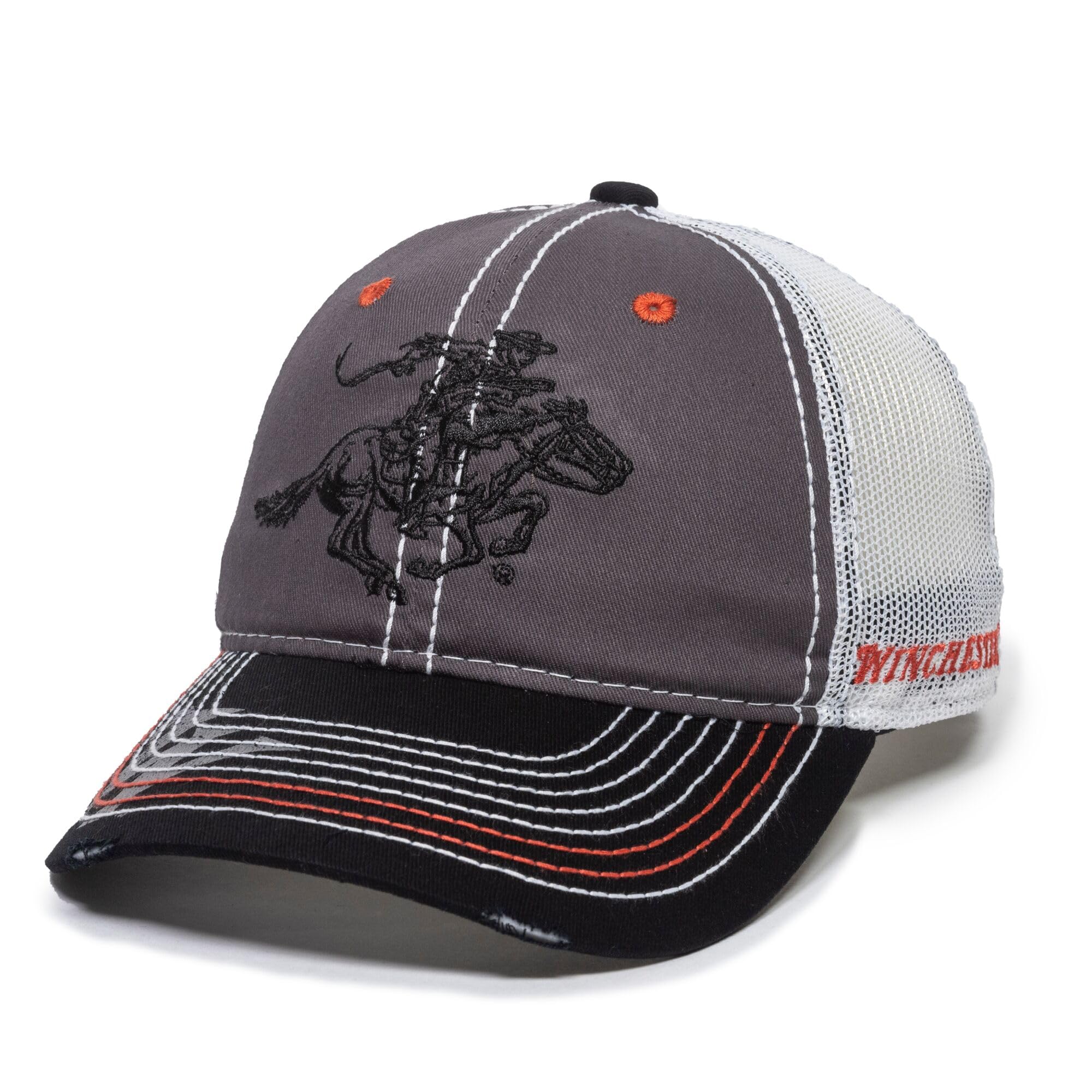 Mossy Oak Gorra Logo Winchester Negro/Gris
