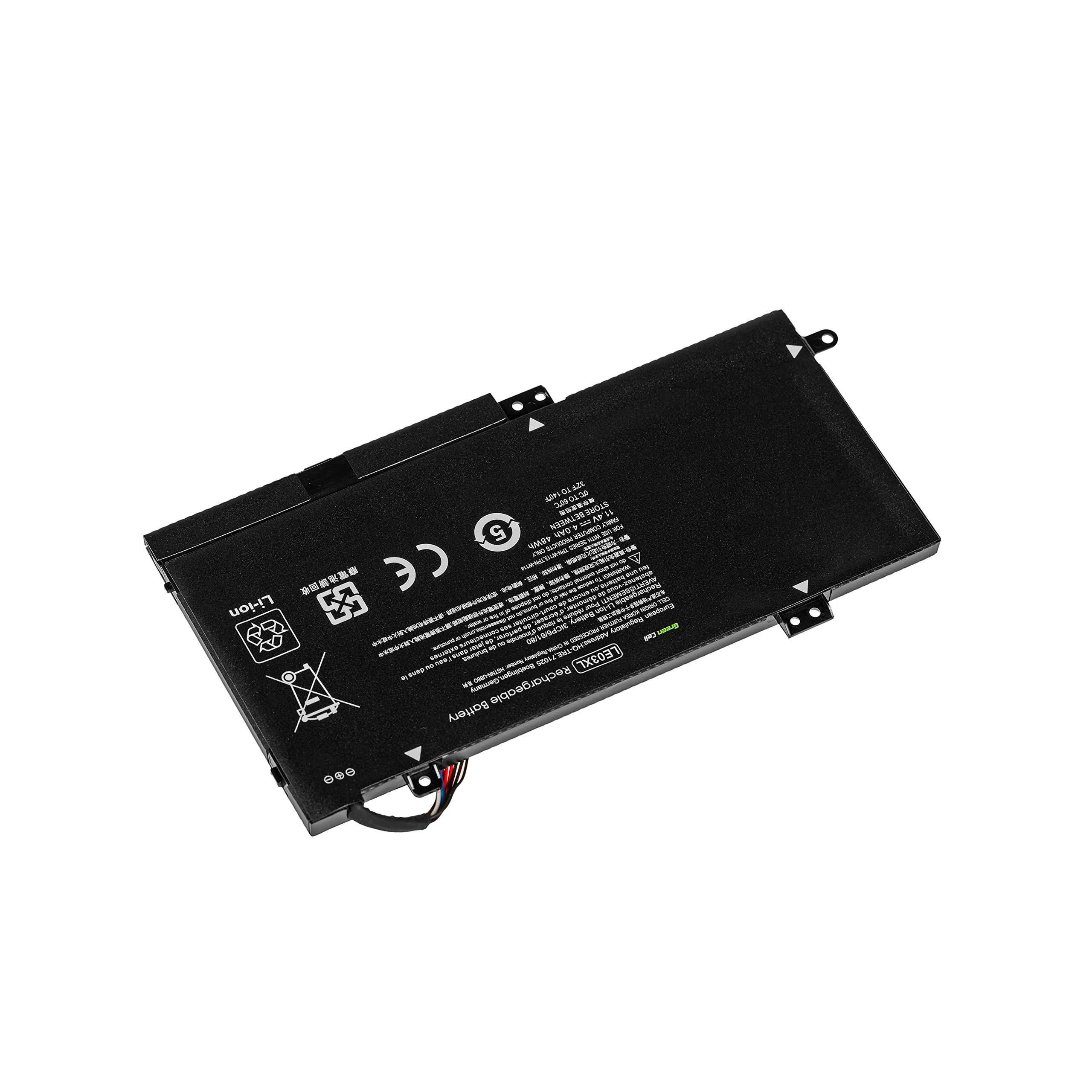 Green Cell LE03XL HSTNN-UB6O 796356-005 796220-541 Batteria per Portatile HP Envy x360 15-W 15-W002NL 15-W100NL Pavilion x360 13-S 13-S003NL 13-S100NL 13-S101NL 13-S104NL 13-S107NL 13-S115NL 15-BK