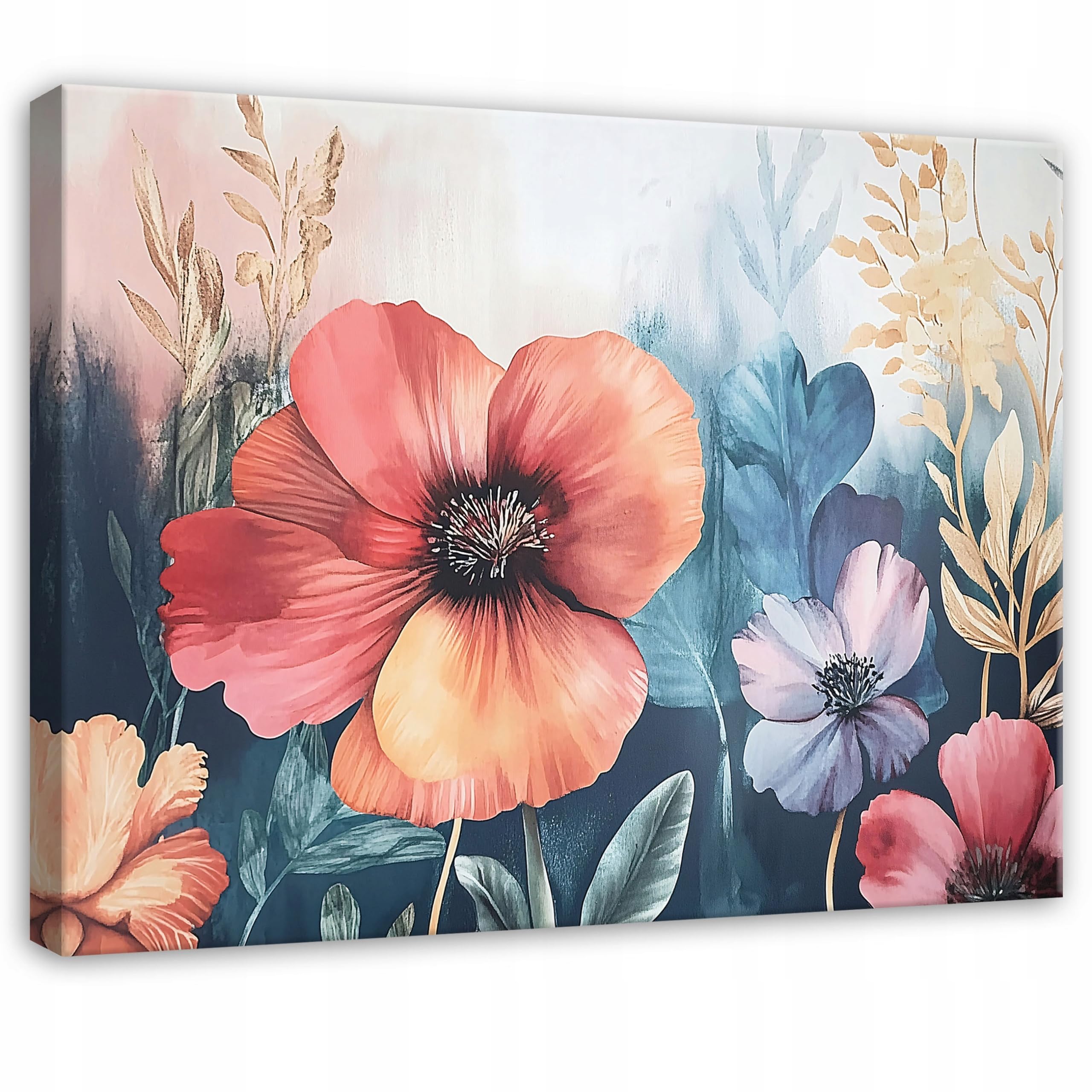 WallArena - Canvas Art - Flowers - 100x70 cm Prints - Picture On Canvas - XXL Large Wall Art For Living Room & Bedroom - Modern Living Room Wall Art - Art Canvas Print Pre-Colored Natural