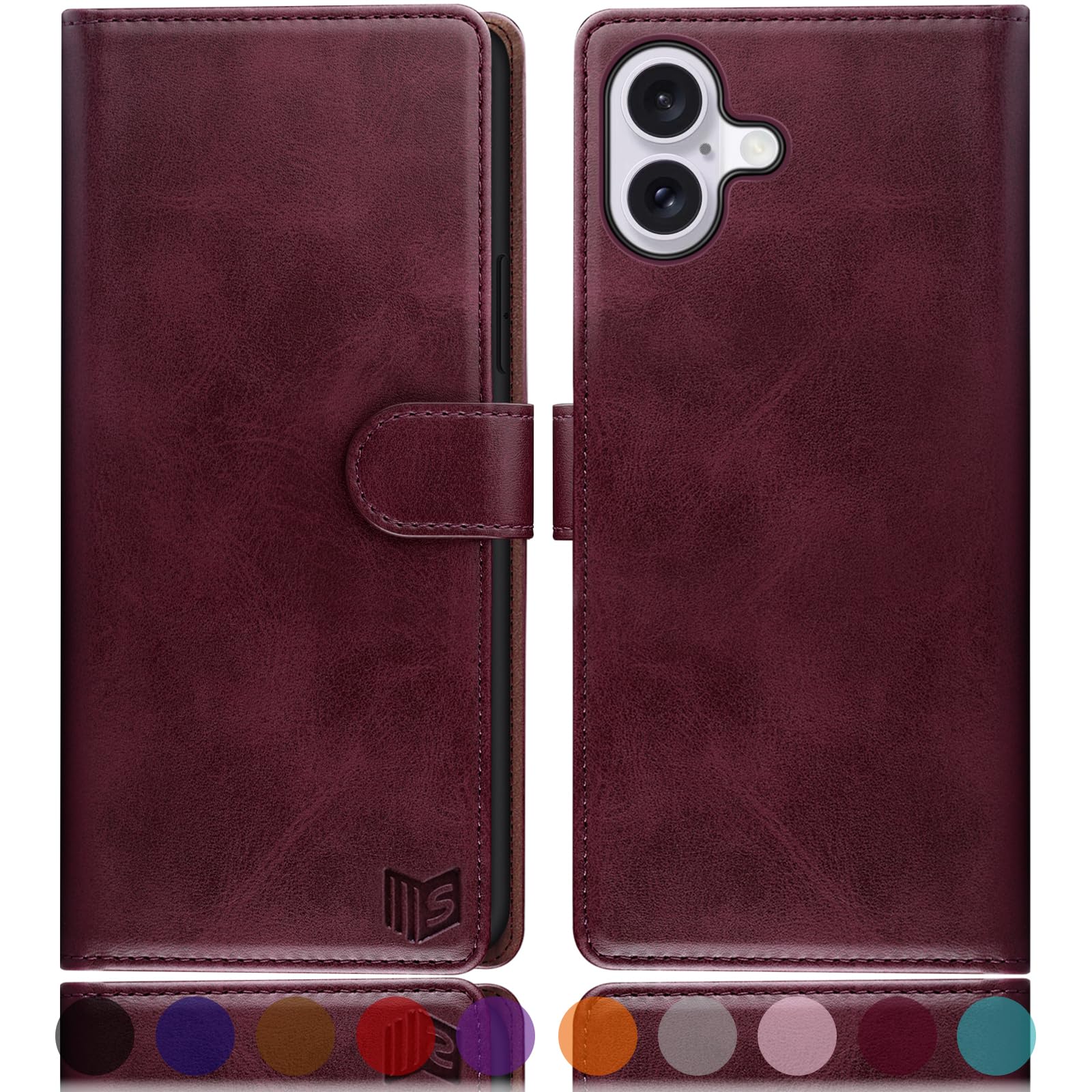 Housse iPhone 16 Plus Antichoc Protection Intégrale Porte-Carte RFID - 7