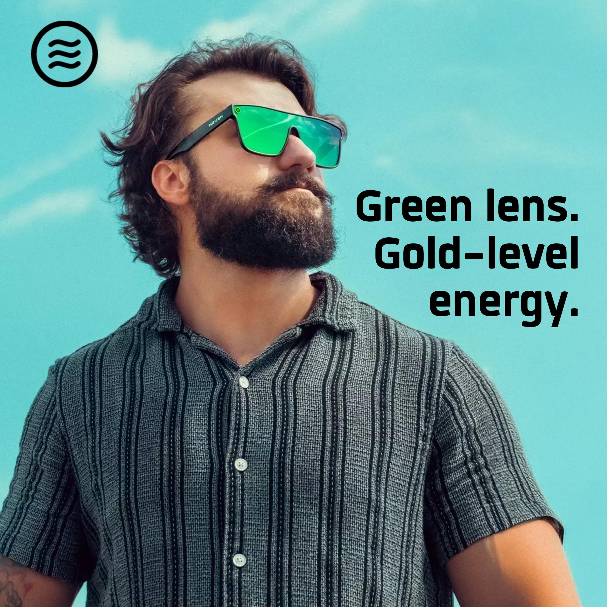 NEVEN Legend TR90 - Lentes de sol polarizados para hombres y mujeres, lentes de sol deportivos de ajuste grande/XL para estilos de vida activos